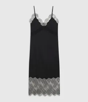 ANINE BING Partager  Robe Mi-Longue Amelie Noir  