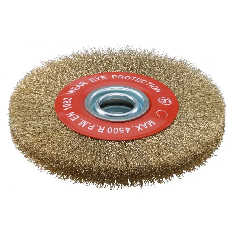 Brosse circulaire pour tourets Dimension 200x20 avec bague de réduction d'alésage SIDAMO Garantie 2 An(s)