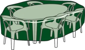 Case couvre table circulaire et des chaises pour jardin de polyéthylène ou de 325 cm x H 90