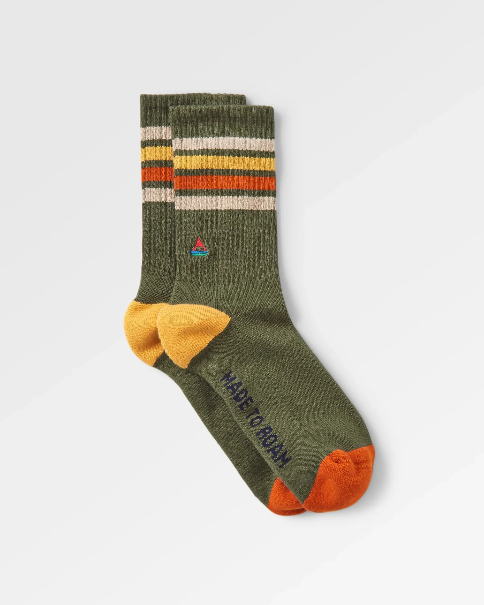 Chaussettes mi-épaisse bio - Khaki
