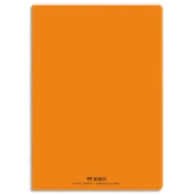 CONQUERANT C9 Cahier piqûre 24x32cm 96 pages 90g grands carreaux Seyès. Couverture polypropylène Orange