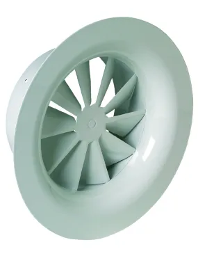Diffuseur circulaire fixe à jet hélicoïdal pr plafond en acier blanc SR 861 D160 ALDES 11051106