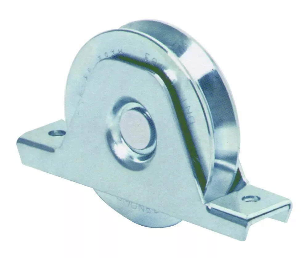 Ferrure Galet avec platine interne en acier zingué - COMUNELLO