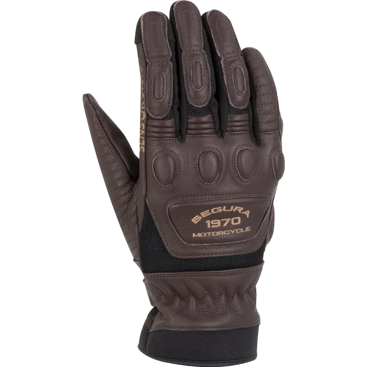 Gants BUTCH SEGURA Marron - MAXXESS.FR, Gants moto mi-saison