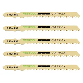 Lame de scie sauteuse  S 75/4 FSG/5 -  5pcs 204316 Festool