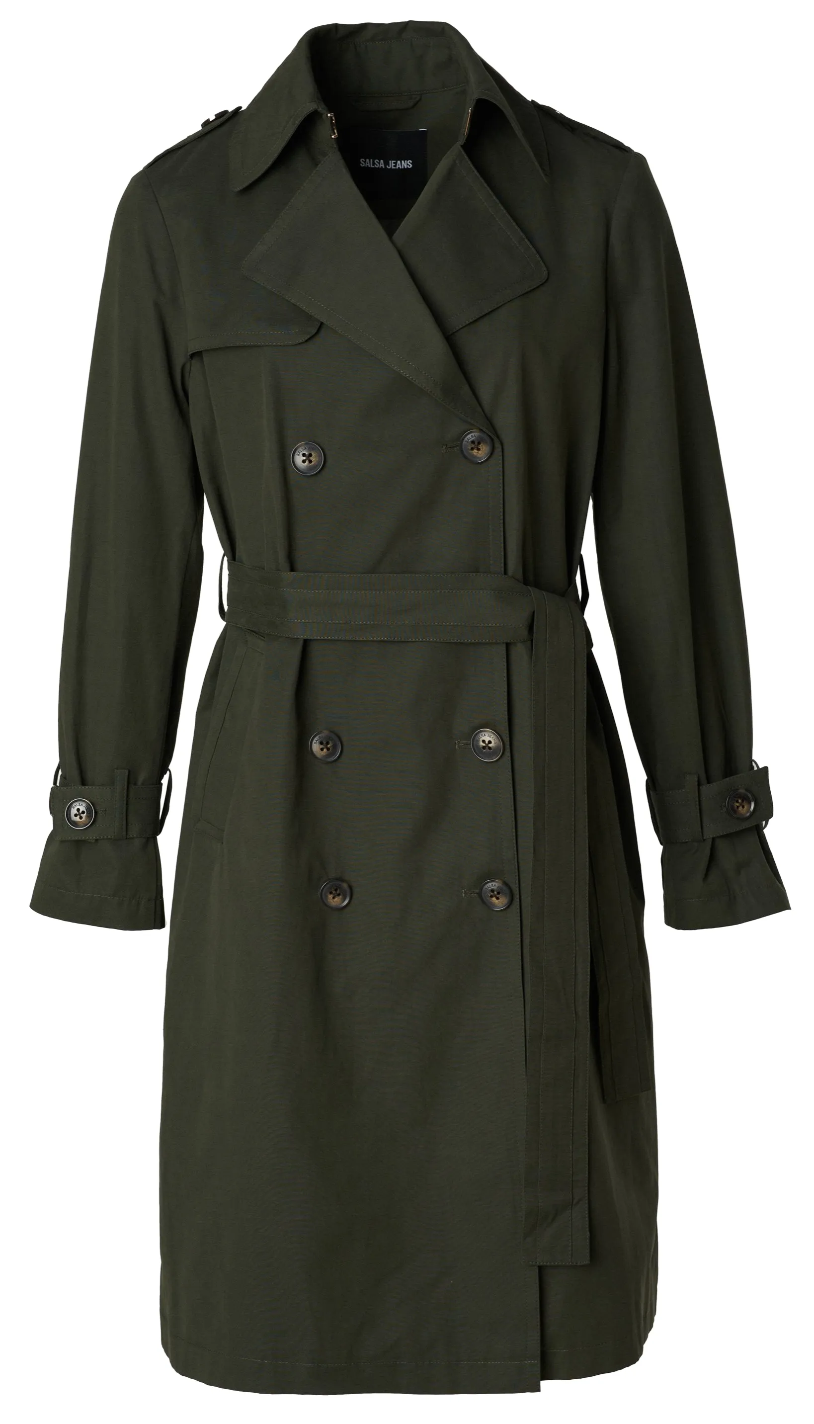 manteau femme  salsa classic long trench coat