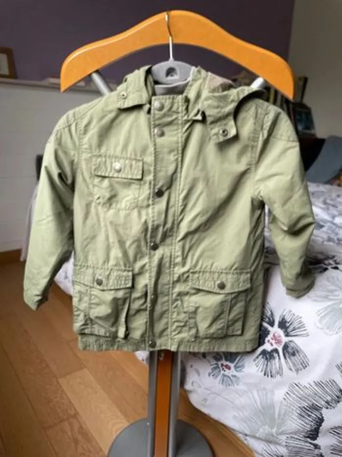 Parka mi saison kaki - Vertbaudet - 8 ans  | Beebs