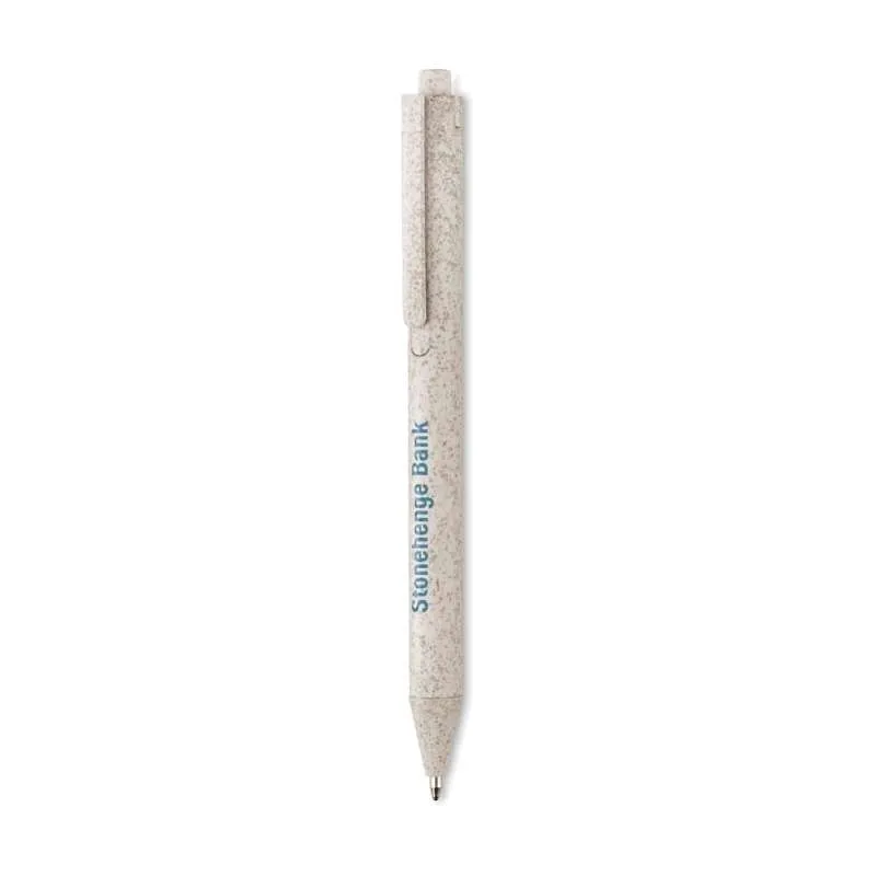 PECAS - Stylo poussoir blé paille ABS