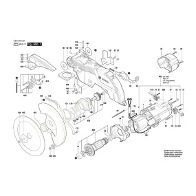 Pièces détachées Scie passe-partout BOSCH GCM 8 SJL 3601M19101