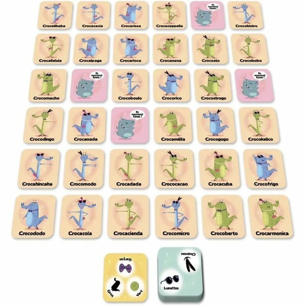 Rapidcroco - asmodee - jeu d'enquete - 32 suspect 1 coupable
