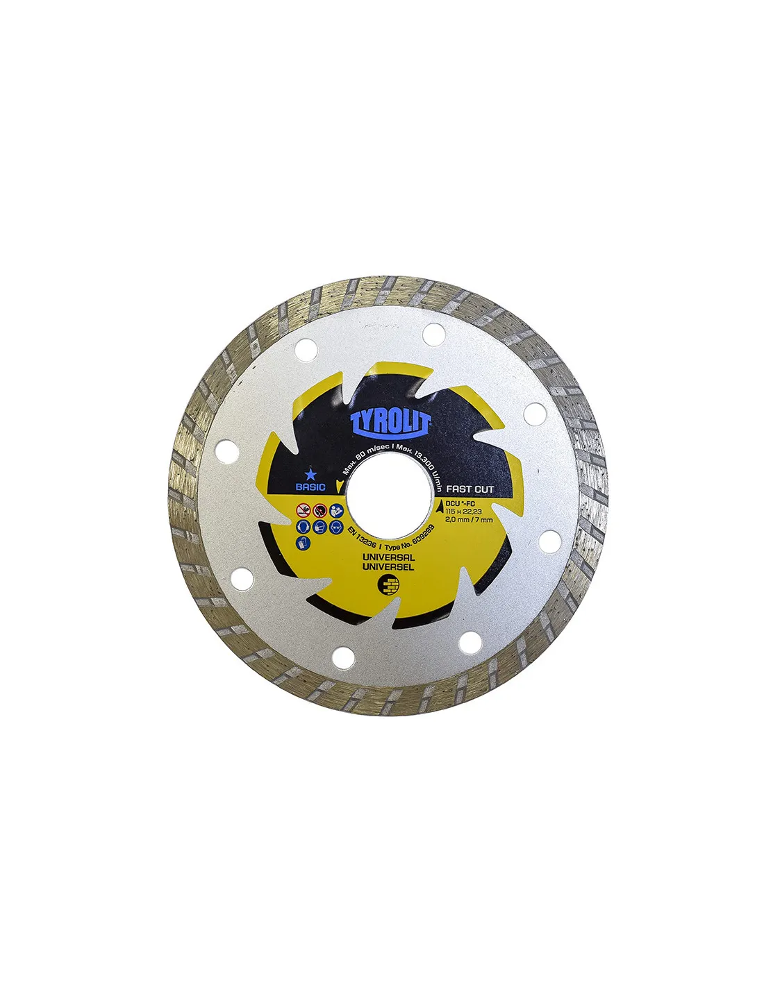 Scie Diamant C3r Ø115x2x22,23 Dcub2-Fc. Tyrolit - - 82008Générique