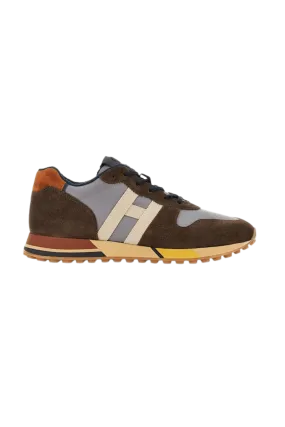 Sneakers H383 Marron Gris Beige