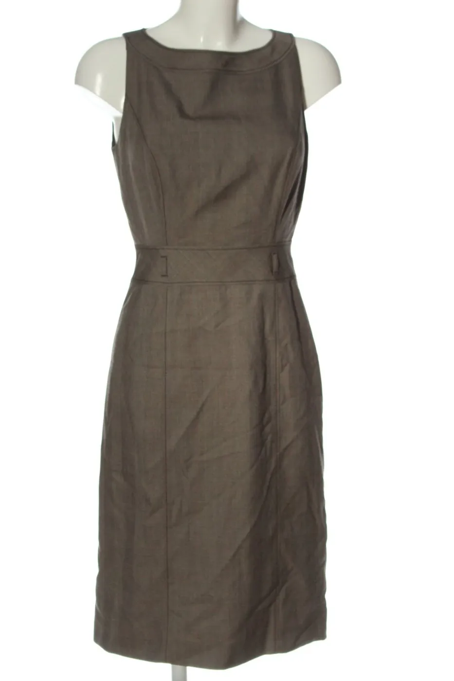 s.Oliver Robe mi-longue brun motif à carreaux style d’affaires