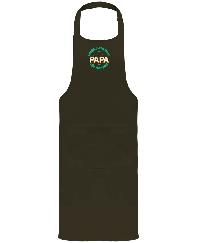 Tablier avec poches Certifié meilleur papa du monde par tunetoo