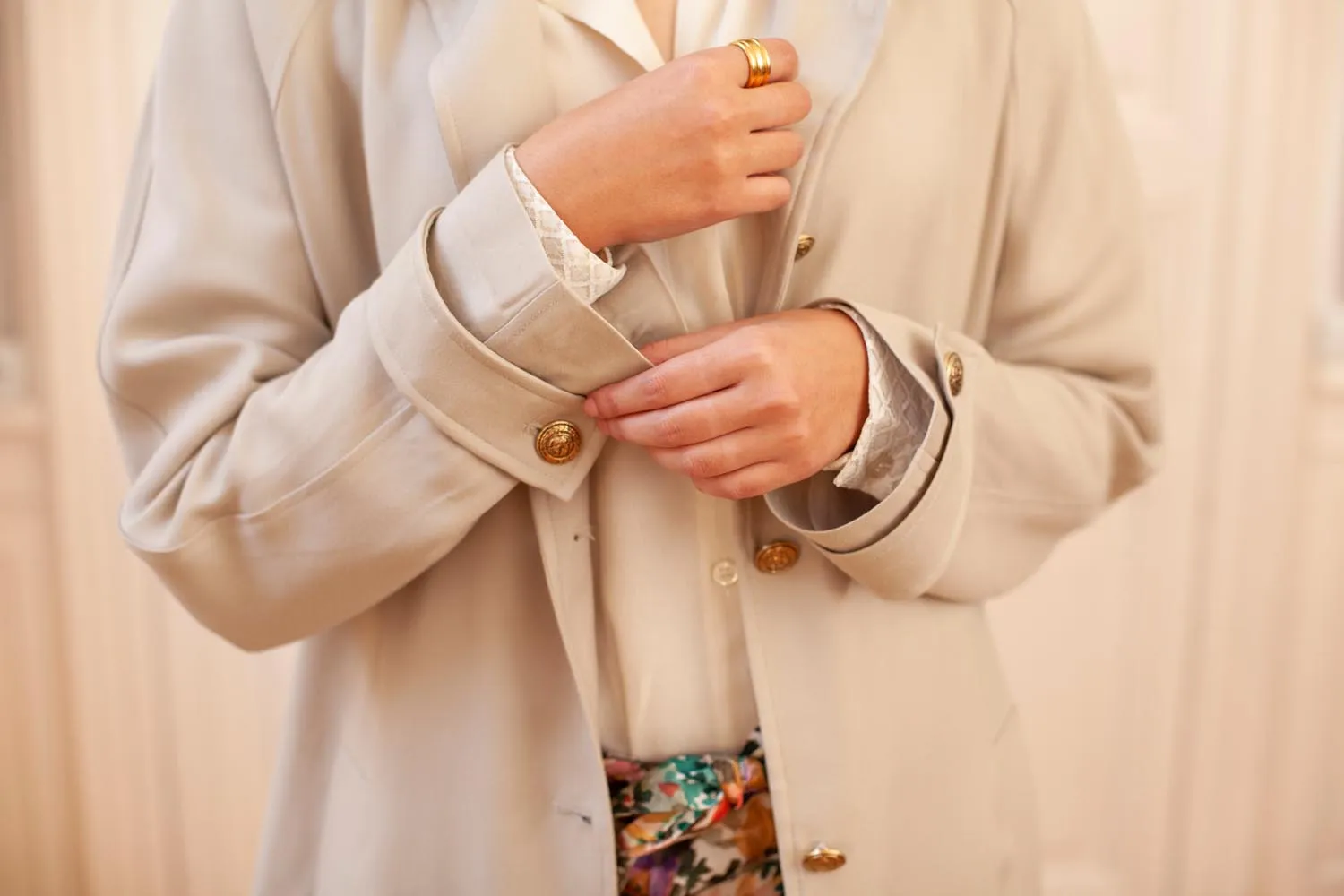 Trench Cléo beige | Danielle Engel - Collection Automne Hiver 2023