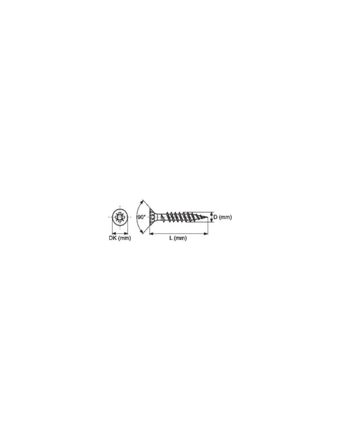 VIS BOIS INOX TFPZ 4,5X35 /200 ACTON 623054,5X35